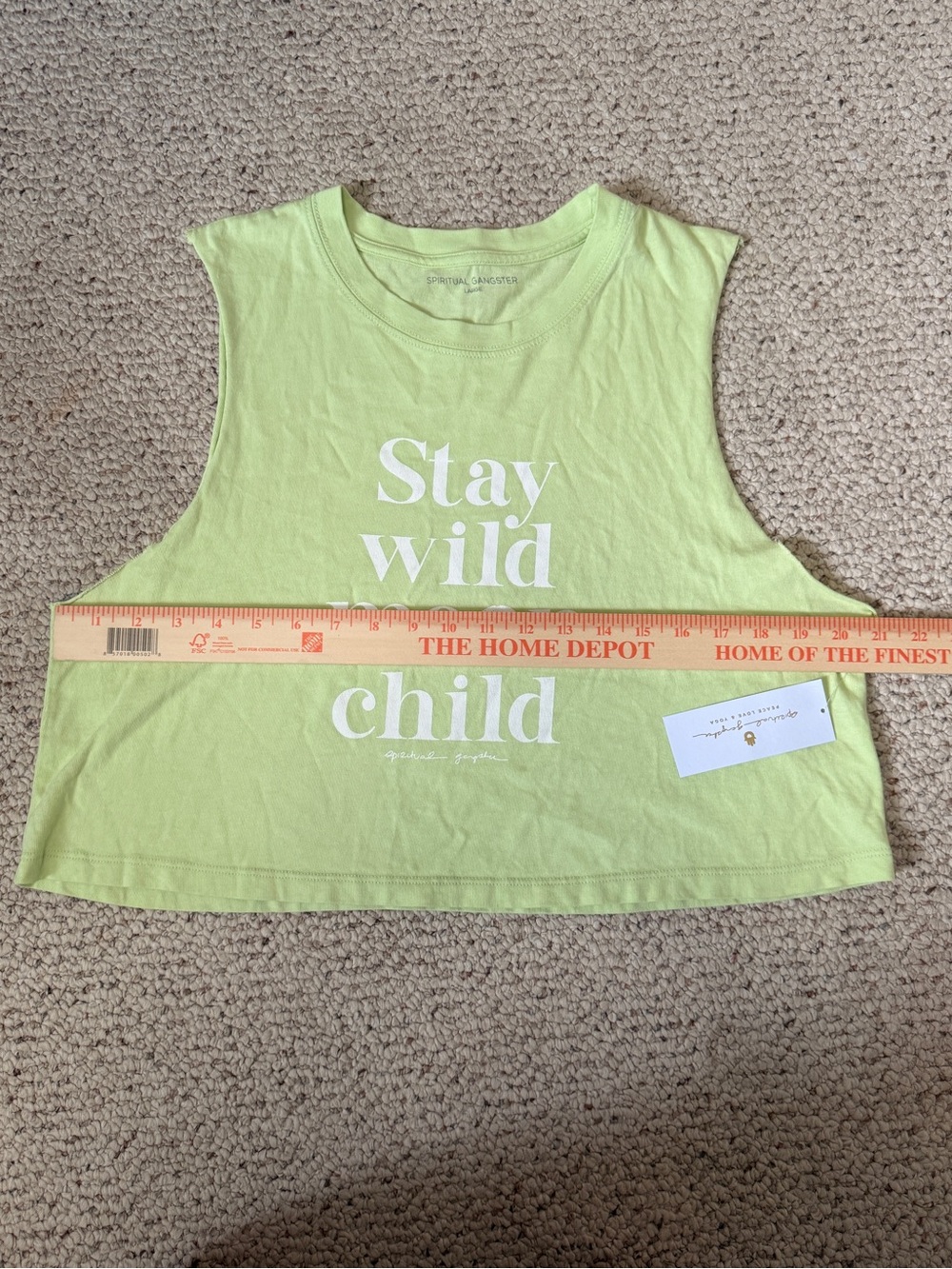 Spiritual Gangster Stay Wild Moon Child Callie Crop Tank NWT Large - Picture 6 of 10